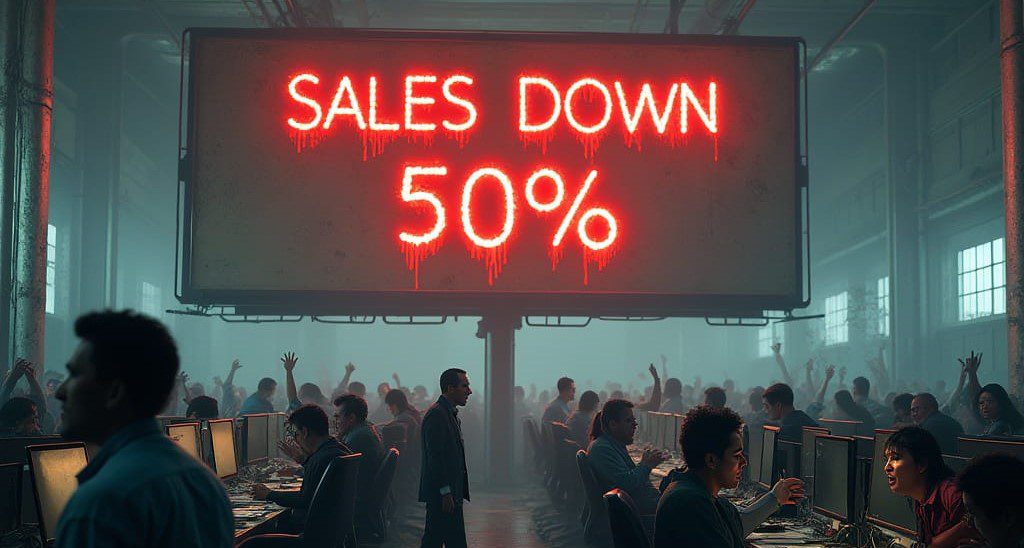 sales down cropped Ventas bajas